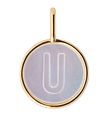 Design Letters Hengiskraut Til Hálsmen - U - Pearl Gold