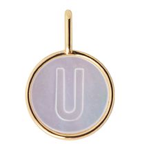 Design Letters Vedhæng Til Halskæde - U - Pearl Gold