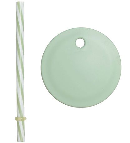 Design Letters Lid/Straws - Green