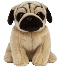 Living Nature Knuffel - 21x10 cm - Mopshond - Gouden