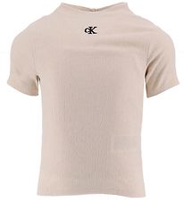 Top Calvin Klein - Light Froissé Top - Gris Whitecap