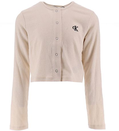 Calvin Klein Cardigan - Light Crinkle - Whitecap Grey