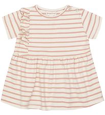 Popirol Jurk - Poanneli Baby Jurk - Striped Vanilla