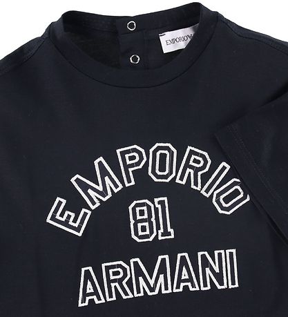 Emporio Armani T-Shirt - Navy m. Weiß