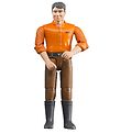 Bruder Figure - bworld - Man w. Brown Trousers - 60007