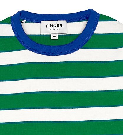 Finger In The Nose T-shirt - Sailor - Green Stripes