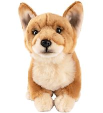 Living Nature Knuffel - 23x21 cm - Dorgi - Bruin