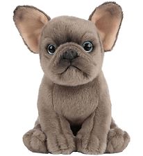 Living Nature Knuffel - 18x8 cm - Franse Bulldog Puppy - Bruin