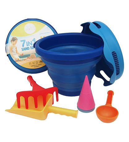 Compact Toys Beach Set - 7 Parts - Blue