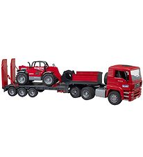 Bruder Truck - MAN TGA w. Manitou Telescopic handler - 02774