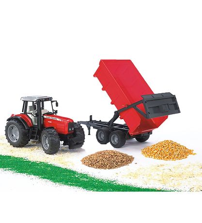 Bruder Dráttarvél - Massey Ferguson 7480 M. Tippbíll - 02045