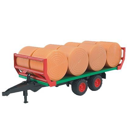 Bruder Arbeitsmaschine - Anhänger m. 8 Strohballen - 02220
