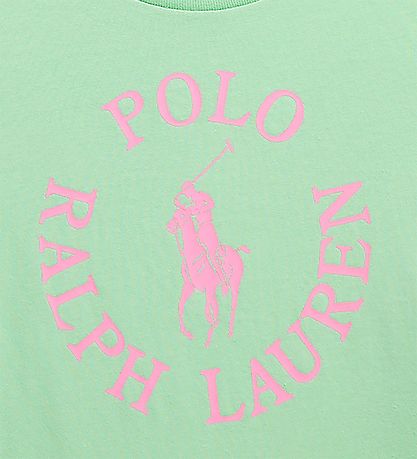 Polo Ralph Lauren 티셔츠 - 롱우드 - 연두색 포함 분홍색