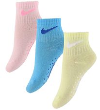Chaussettes Nike - 3 Pack - Rose Clair/Bleu/Jaune