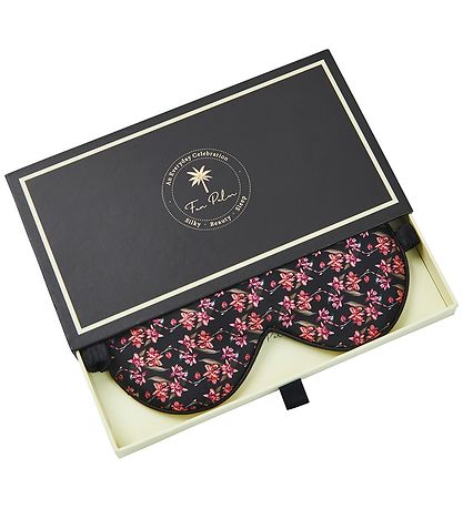Fan Palm Sleeping mask - Silk - Black Flawless