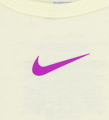 Nike Bodysuits s/s - 3-Pack - White/Purple/Yellow