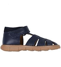 Sandales Pom Pom - Sportif Velcro - Marine