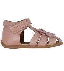 Sandales Pom Pom - Entrées Flower Velcro - Rose