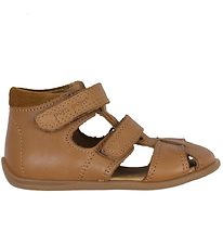 Sandales Pom Pom - Deux partants Velcro - Camel