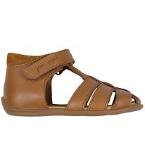 Sandales Pom Pom - Entrées Velcro - Camel