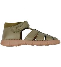 Sandales Pom Pom - Sportif Velcro - Dusty Olive