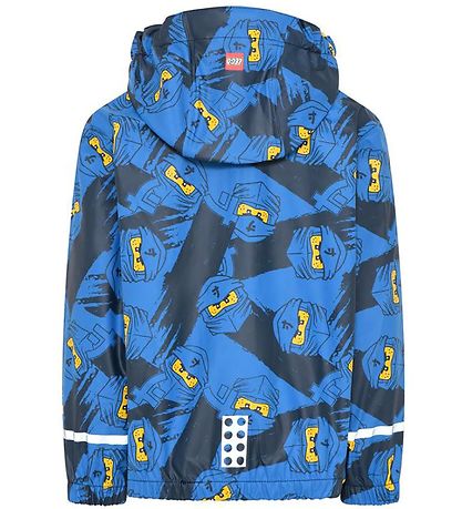 LEGO® Ninjago Rain Jacket - PU - Jonathan 103 - Blue w. Ninjas