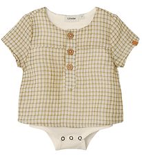 Body chemise m/c Lil' Atelier - NbmHanson - Sage av. Carreaux