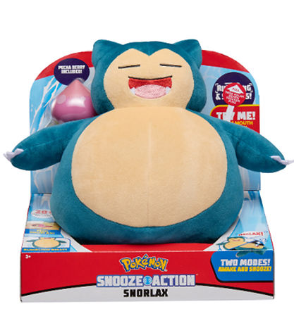 Pokémon Gosedjur m. Ljud - 30 cm - Snooze Action - Snorlax