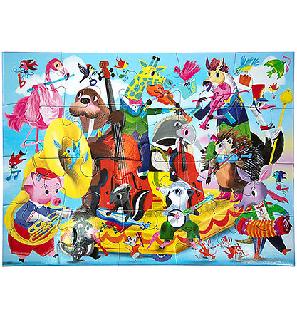 Eeboo Puzzle - 20 Bricks - 28x38 cm - Band Playing