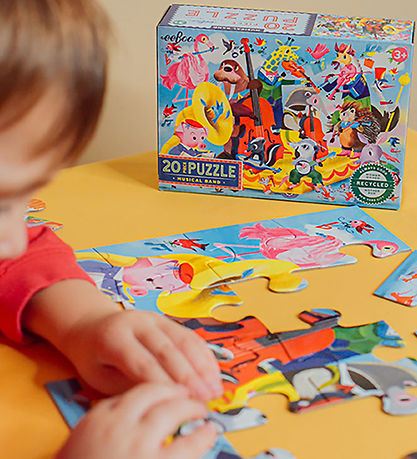 Eeboo Puzzle - 20 Bricks - 28x38 cm - Band Playing