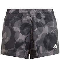 adidas Performance Stuttbuxur - JG TR-ES AOP SH - Svart/Grár/Hví