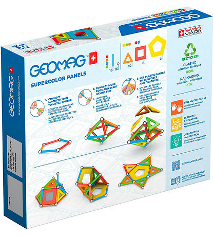 Geomag Magnet set - Supercolor Panels Recycled - 52 Parts