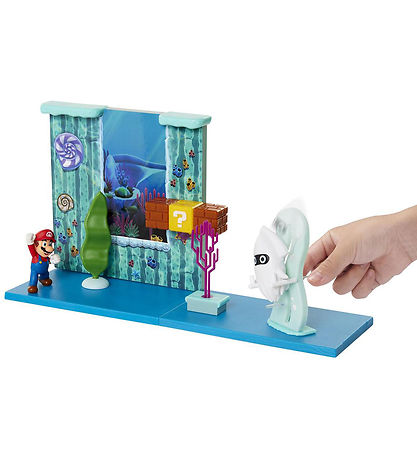 Super Mario Play Set - Deluxe Underwater Playset - 10 Parts