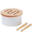 Kids Concept Treleker - Tromme Mini - 16,5 x 9 cm - Hvit