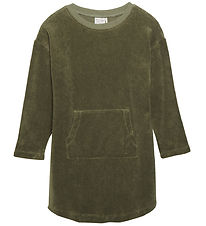 Robe Minymo - Tissu-éponge - Deep Lichen Green