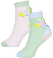 Chaussettes Stella McCartney Kids - 2 Pack - Rose/Vert av. Frang