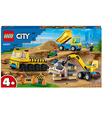 LEGO® City - Construction Trucks and Wrecking Ball Crane 60391 -