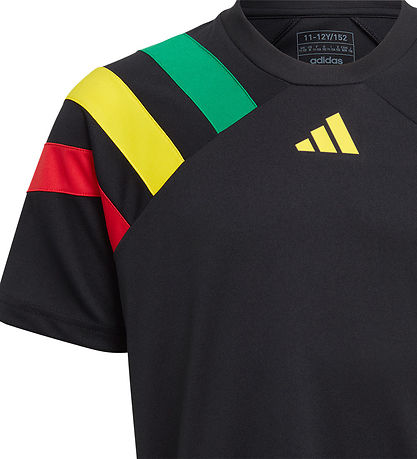 adidas Performance T-paita - Fortore23 JSY Y - Musta/Keltainen/P