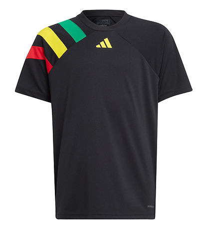 adidas Performance T-paita - Fortore23 JSY Y - Musta/Keltainen/P