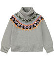 Molo Blouse - Wool/Acrylic - Gimla - Light Grey Melange