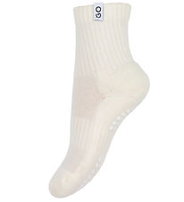 GoBabyGo Socks - Non-Slip - Off White