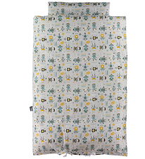 Nørgaard Madsens Bedding - Baby - Grey w. Robots