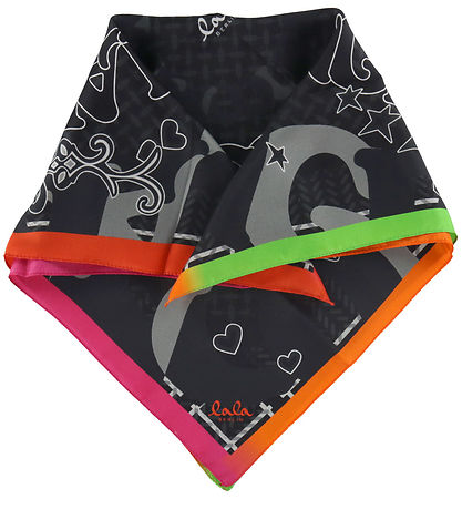 Lala Berlin Huivi - Ahrina-kuutio - 50x50 cm - Tähti Black