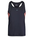 Rethinkit Tanktop - Anais - Midnight Blue m. Altrosa