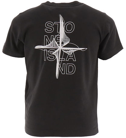 Stone Island T-shirt - Black/White w. Print
