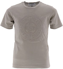 T-Shirt Stone Island - Dove Grey av. Logo