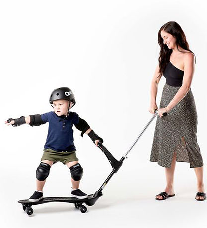 Ookkie Skateboard - Kids Learner Skateboard - Black