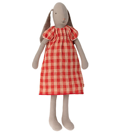 Maileg 봉제인형 - 토끼 - 크기 3 - 42cm - 원피스