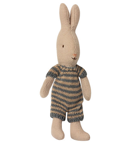 Lapin Maileg - Micro - Bleu/Gris A Rayures