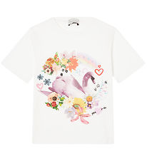 T-Shirt Stella McCartney Kids - Off White av. Cygne